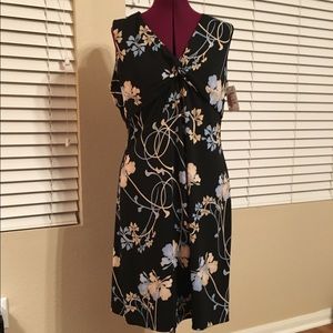 BCBG PARIS Dress NWT Blue Floral Slip-On Size XL